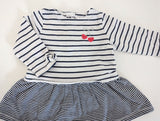 Sweatkleid mit Kirschen - Babyclub, Mädchen Gr.68