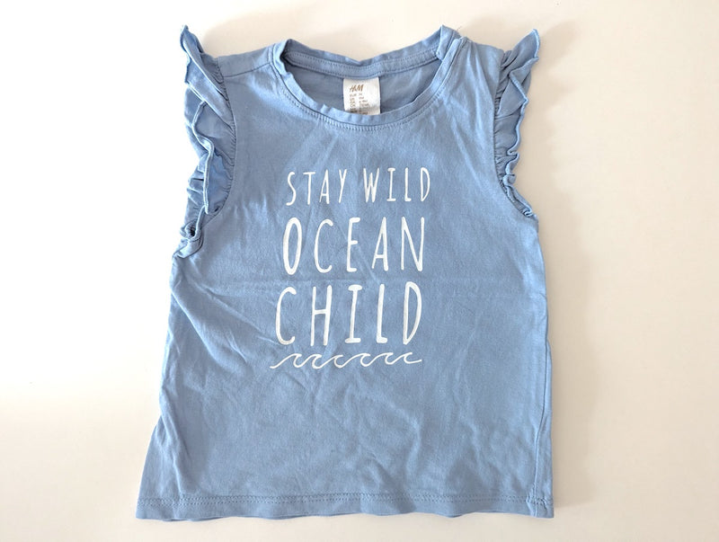 T-Shirt, Stay Wild - H&M, Mädchen 74