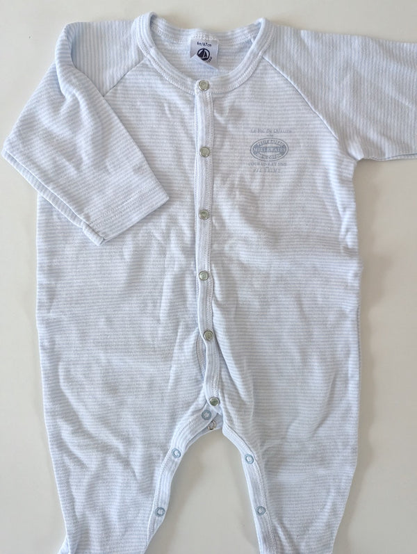 Schlaf-Strampler - Petit Bateau, Unisex Gr.62