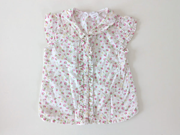 Bluse kurzarm, Blümchen - H&M, Gr.74