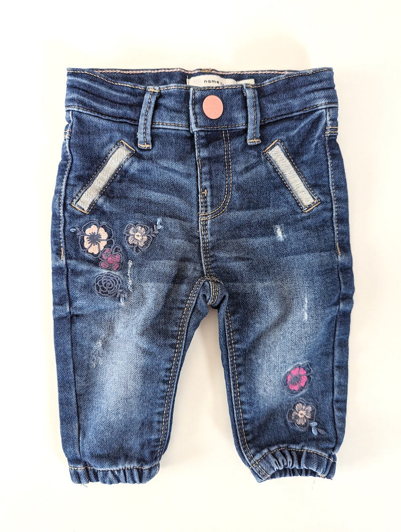 Hose aus weichem Denim - Name it, Mädchen Gr.62