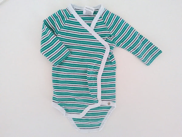 *Neuwertig* Wickelbody langarm, Organic -  Sanetta, Unisex Gr.56