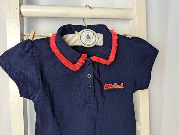 Hübsches Poloshirt mit Tüll-Kragen - Billieblush, Gr.104/110