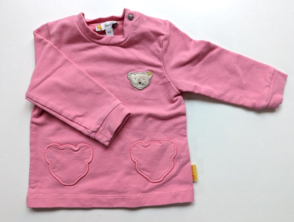 Sweatshirt mit Bärentaschen - Steiff, Mädchen Gr.68