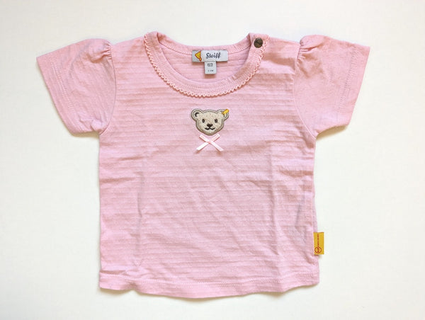 T-Shirt mit kleiner Schleife - Steiff, Mädchen Gr.62