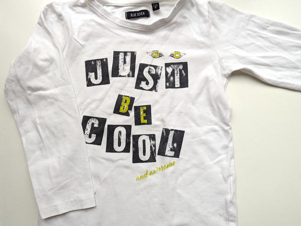 Langarmshirt, Just be cool - Blue Seven, Junge Gr.110