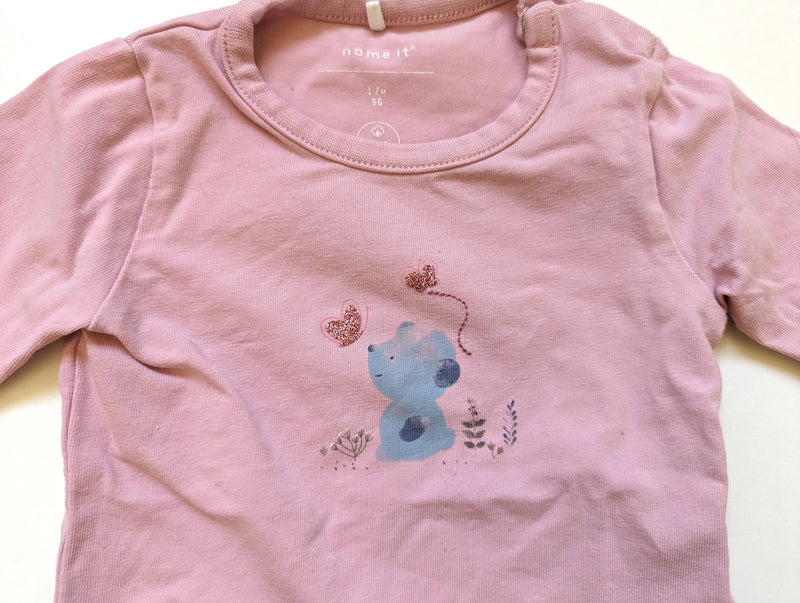 Langarmshirt, Kleine Maus - Name it, Mädchen Gr.56