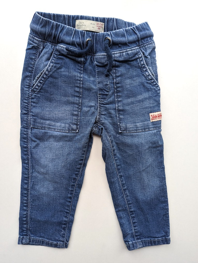 Schlupfhose aus Jeans - Zara Babyboy, Junge Gr.86