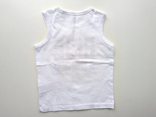 *Neuwertig* Jersey-Tanktop, Ride on Beach - Okaidi, Junge Gr.86