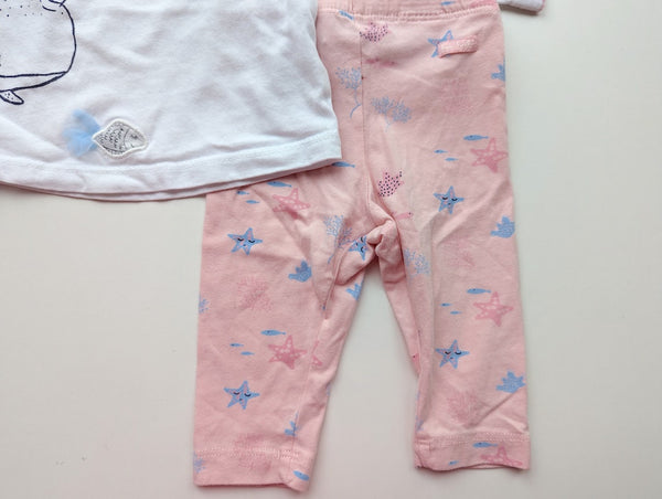 2er Set, Langarmshirt mit Leggings,  Im Meer - Tom Tailor, Mädchen Gr.50/56